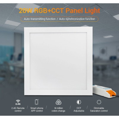 MiLight LED panel 20W RGB+CCT 295x295 2év garancia
